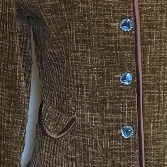 NWT Comfy Lined Light Brown Blazer Jacket Spring Fall Winter Jackets M - Picture 7 of 7